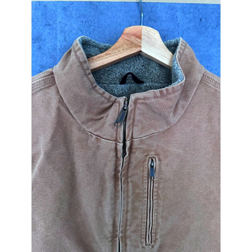 Carhartt Work Vest V33 CML Mens 2XL Sherpa Lined Camel Brown Regular Sandstone - Picture 3 of 10